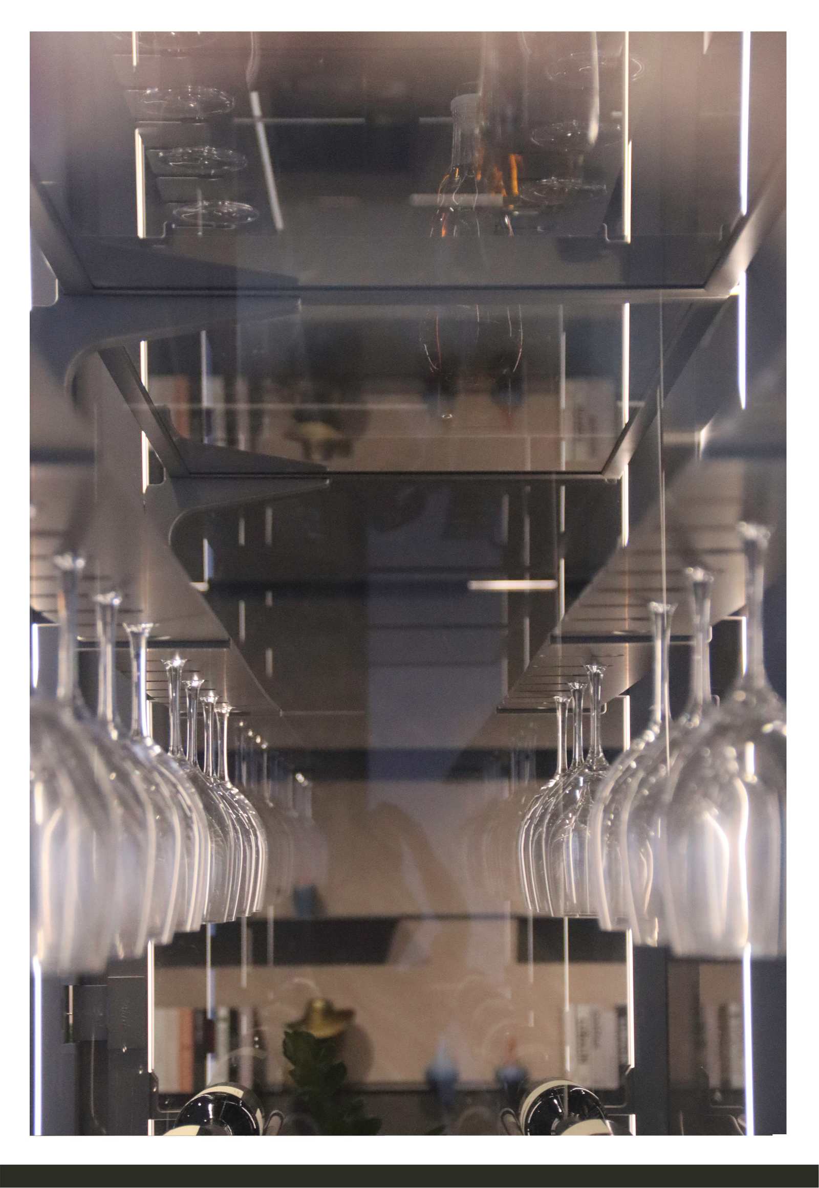 Invisible glass wine cabinet Modern customizable home