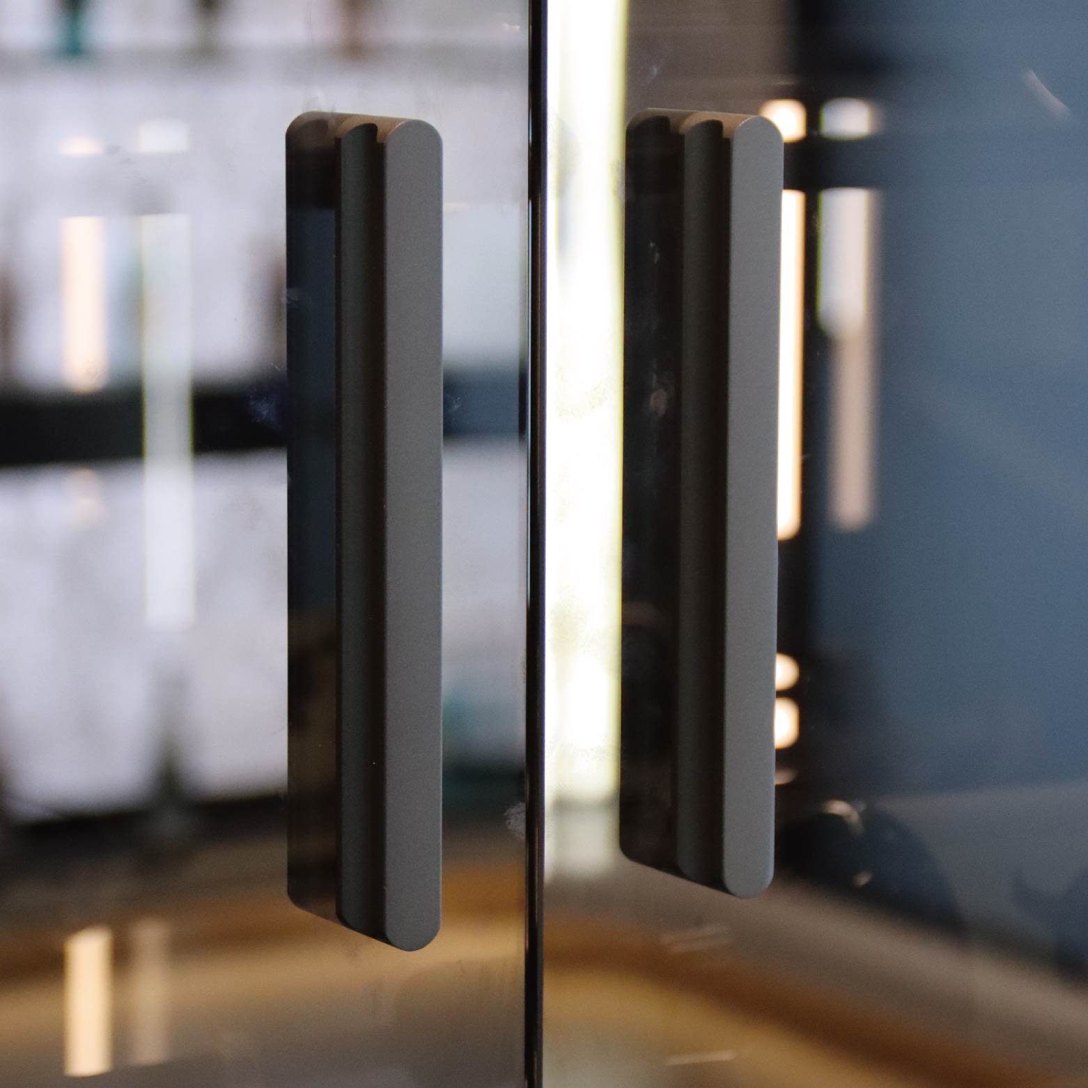 Invisible glass wine cabinet Modern customizable home