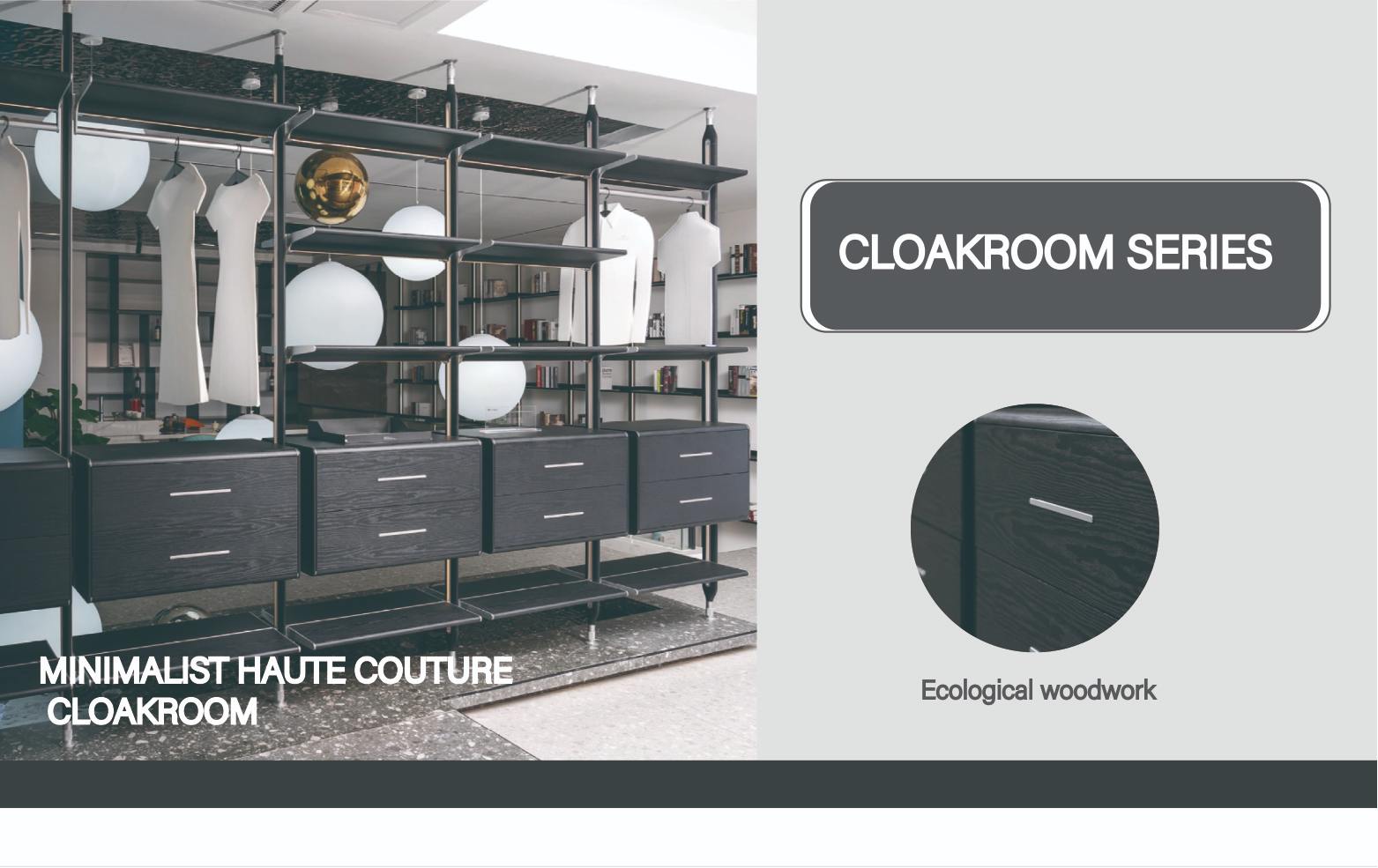 Bedroom closet Minimalist modern metal style high-end cloakroom storage system No reviews yet