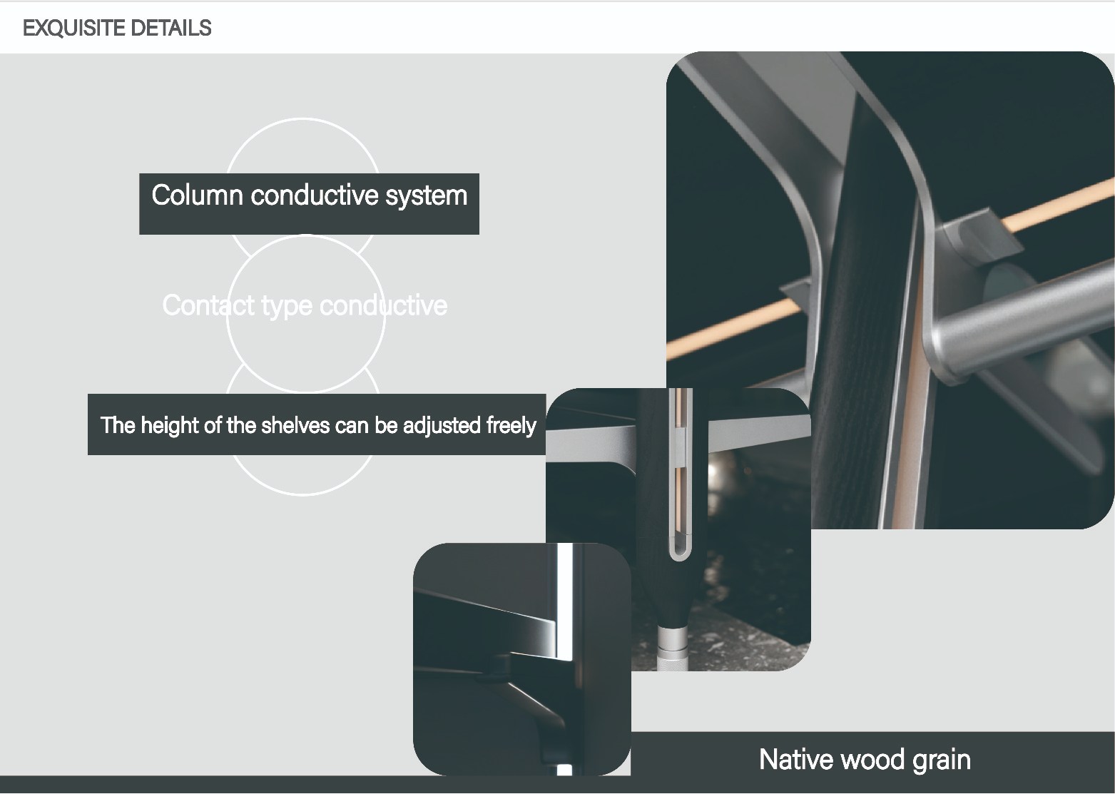 Bedroom closet Minimalist modern metal style high-end cloakroom storage system No reviews yet