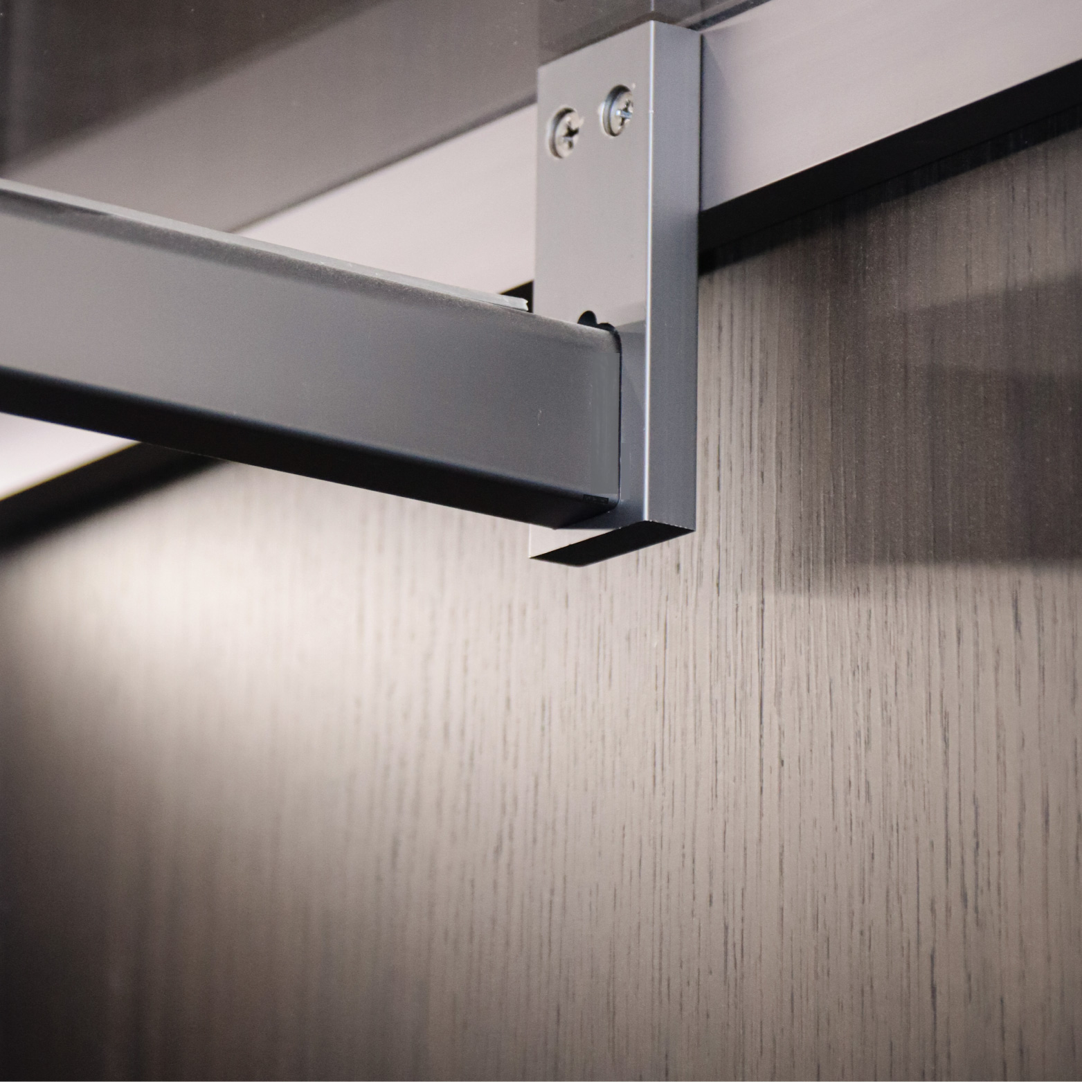 Metal tube wardrobe rod Aluminum closet rail aluminum closet rod tube aluminum closet wall hanging clothes rack