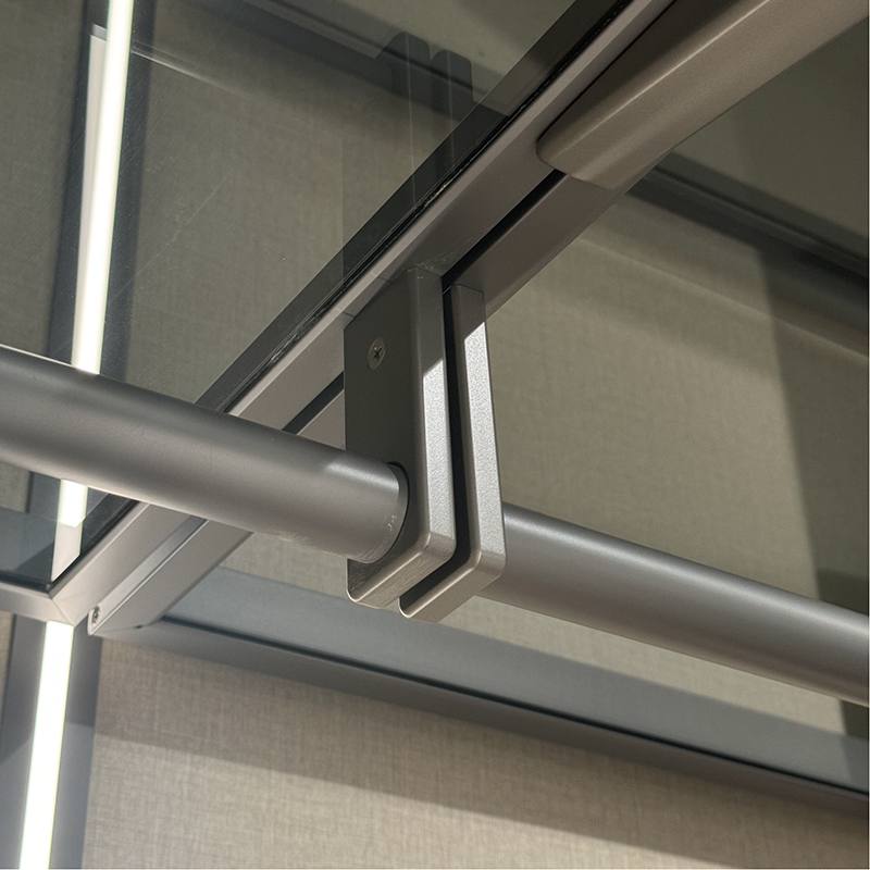 Cloakroom Open aluminum glass bedroom home modern and simple customization of the whole house