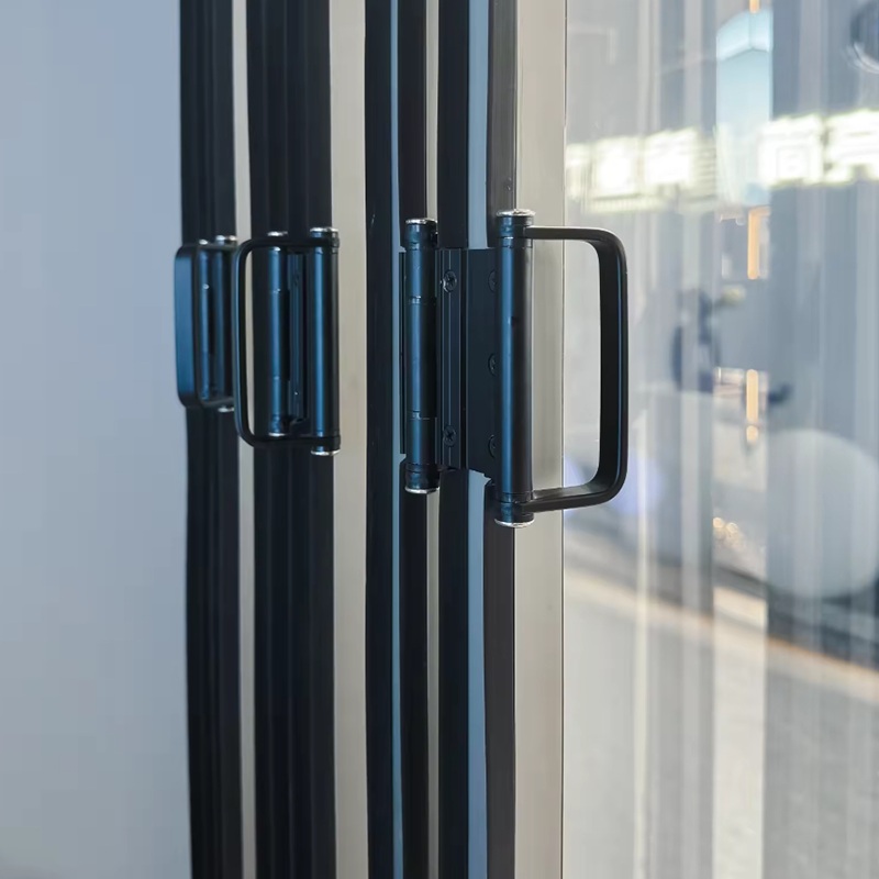 Aluminum alloy folding door Modern soundproof hotel commercial office partition Folding door can slide operation