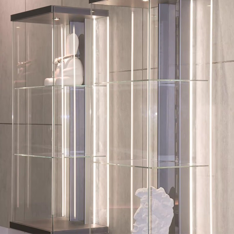 Customized modern glass jewelry high-end display cabinet display cabinet Led lighting